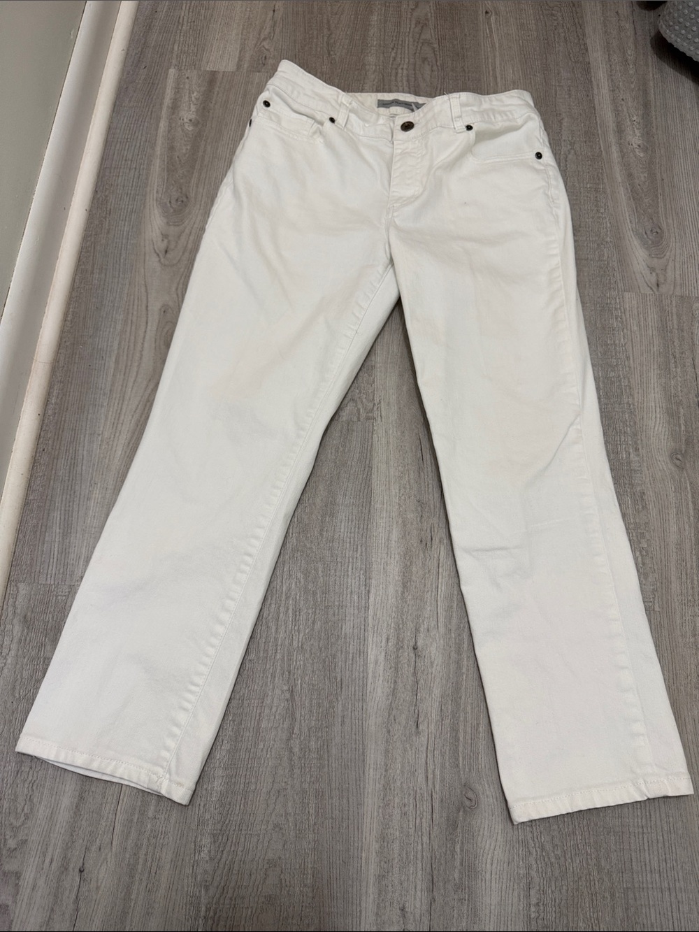 Chico's Women's Straight-Leg Jeans in White